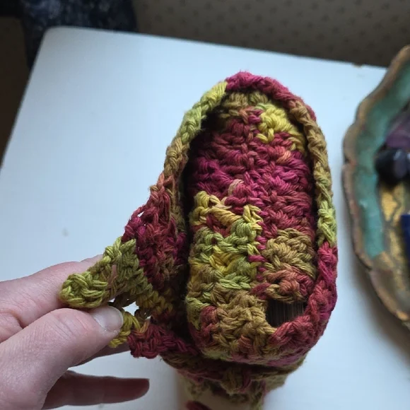 Fall Tarot Card Holder 3 Card Spread Layout Wrap- Handmade Crochet - Picture 6 of 10